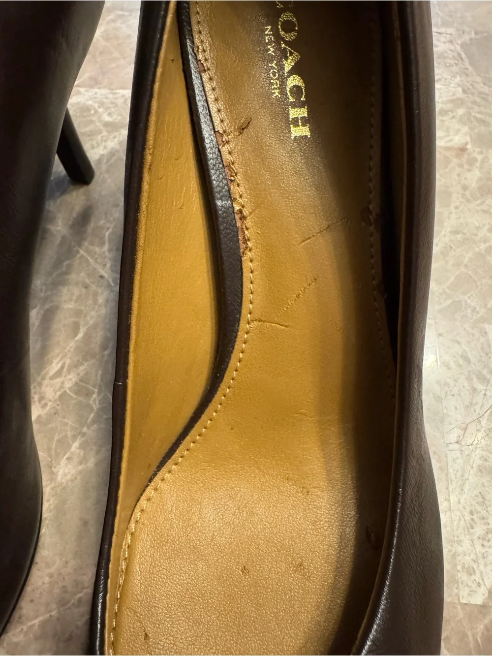 Coach Black and Gold Stiletto
Heels 6.5 - Picture 2 of 10